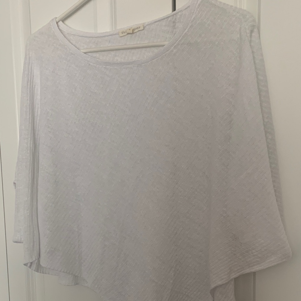 Eileen Fisher White Crop Top